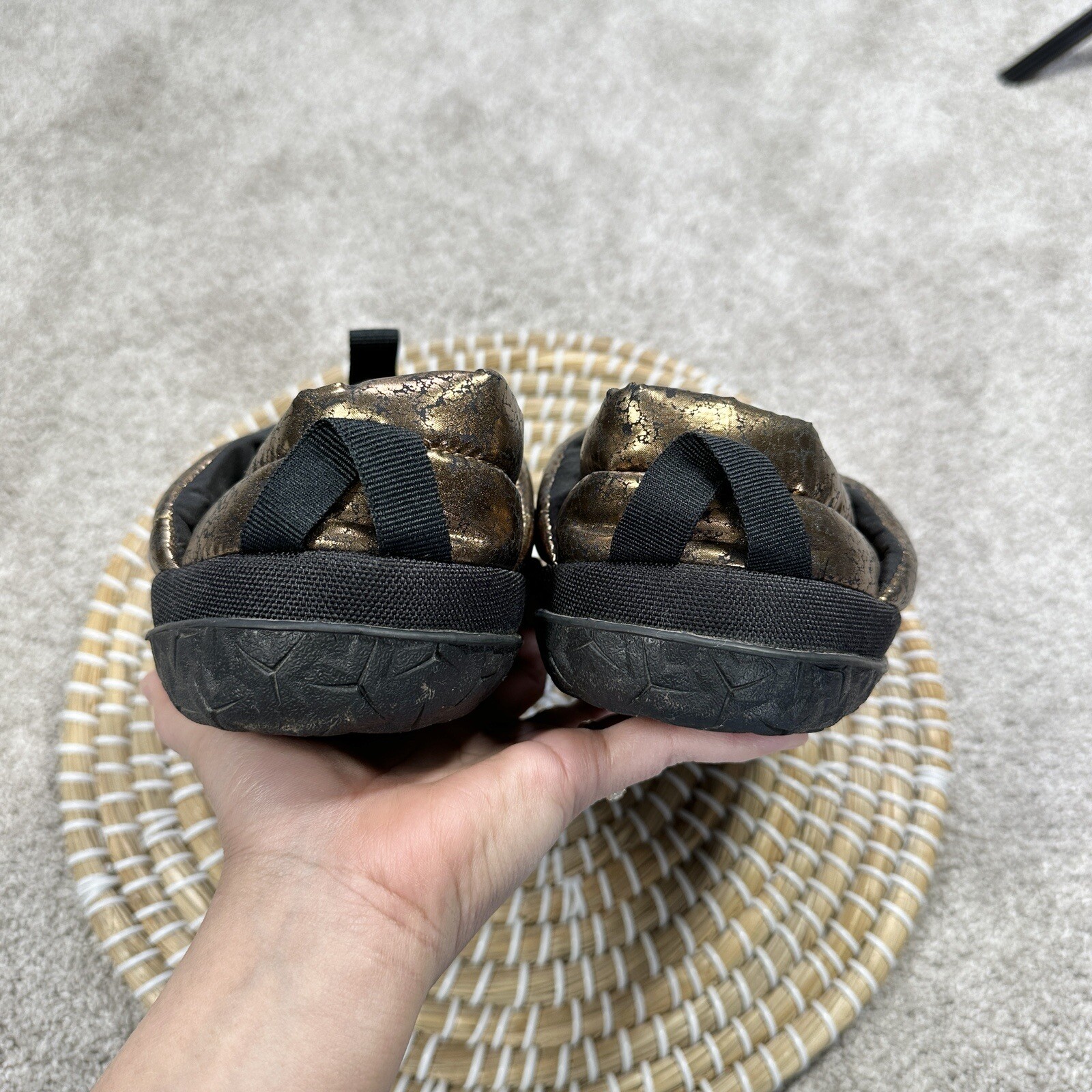 PANTOFOLA D’ORO Pantofole Nuptse Mule da donna The North Face 75% piumino d'oca nero taglia 6