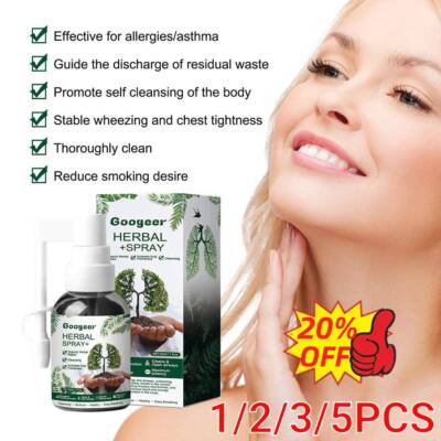 Respinature Herbal Lung Cleanse Mist - Powerful Lung Support,Herbals Care ~~DE
