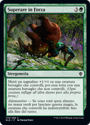 MTG 4x OUTMUSCLE EXC - ÜBERHOLEN IN FORCE - ELD - MAGIC