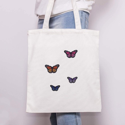 Lot de 48 écussons broderie tournesol marguerite papillon fer et couture sur application - Photo 6/9