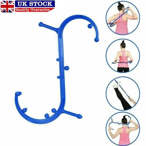 Trigger Point Self Massager Stick Hook Body Muscle Relief Back Deep Massage Tool