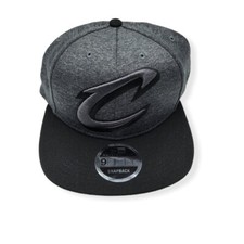 New Era Cleveland Cavaliers 9Fifty Heather Huge Graphite Adjustable Snapback Hat