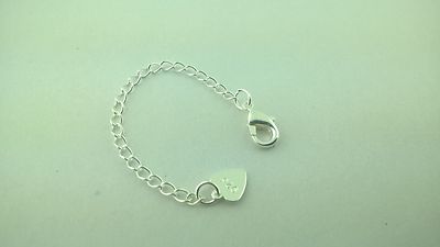 2.5'' Chain extenders 925 Sterling Silver Extencion for Necklace or bracelet. 