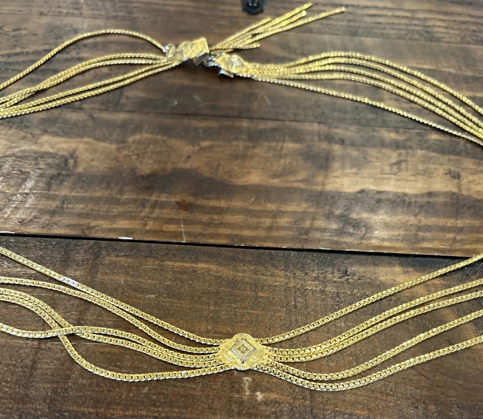 Vintage Christian Dior Gold Chain Belt Necklace Small 30 Runaway Piece - Image 2 of 4