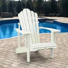 Leisure Line Classic Adirondack Chair by Tangent - White - New - Free shipping