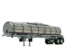 1/64 DCP STAINLESS BRENNER BANDED TANKER TRAILER