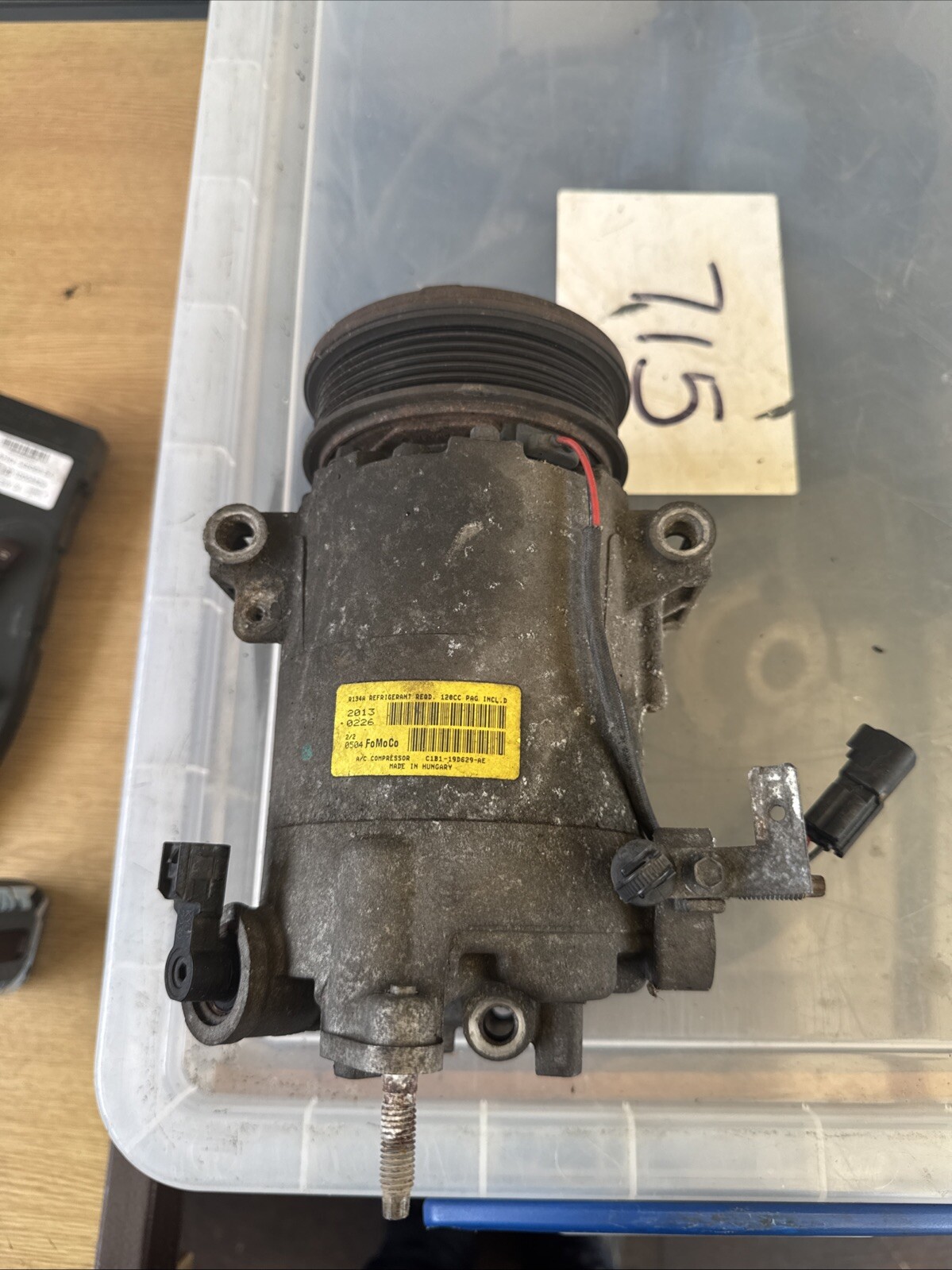 Ford Fiesta MK7 1.0 EcoBoost A/C Compressor Pump C1B119D629AE 2008-17