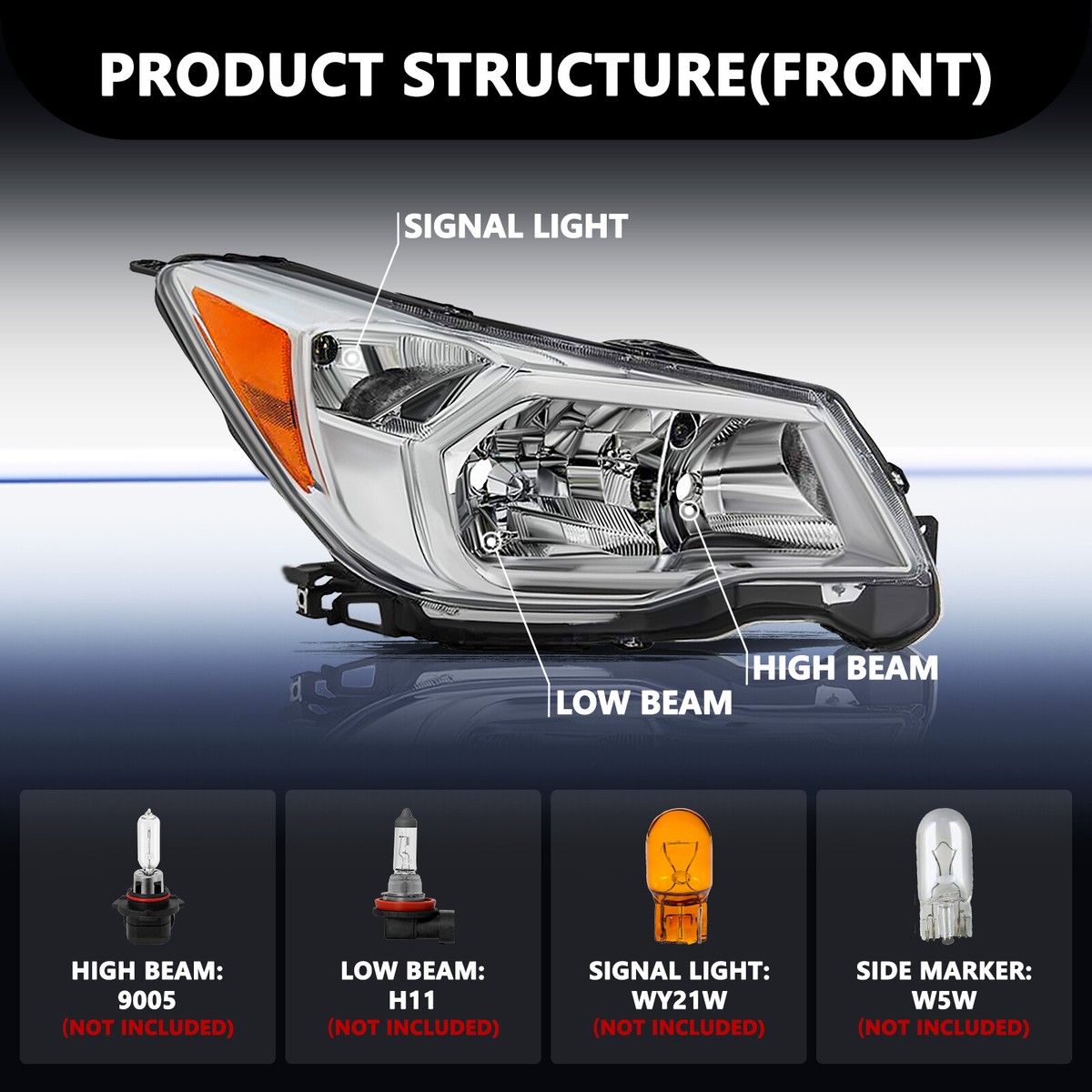 2014-2016 Subaru Forester SJ OE Style Halogen Passenger Side