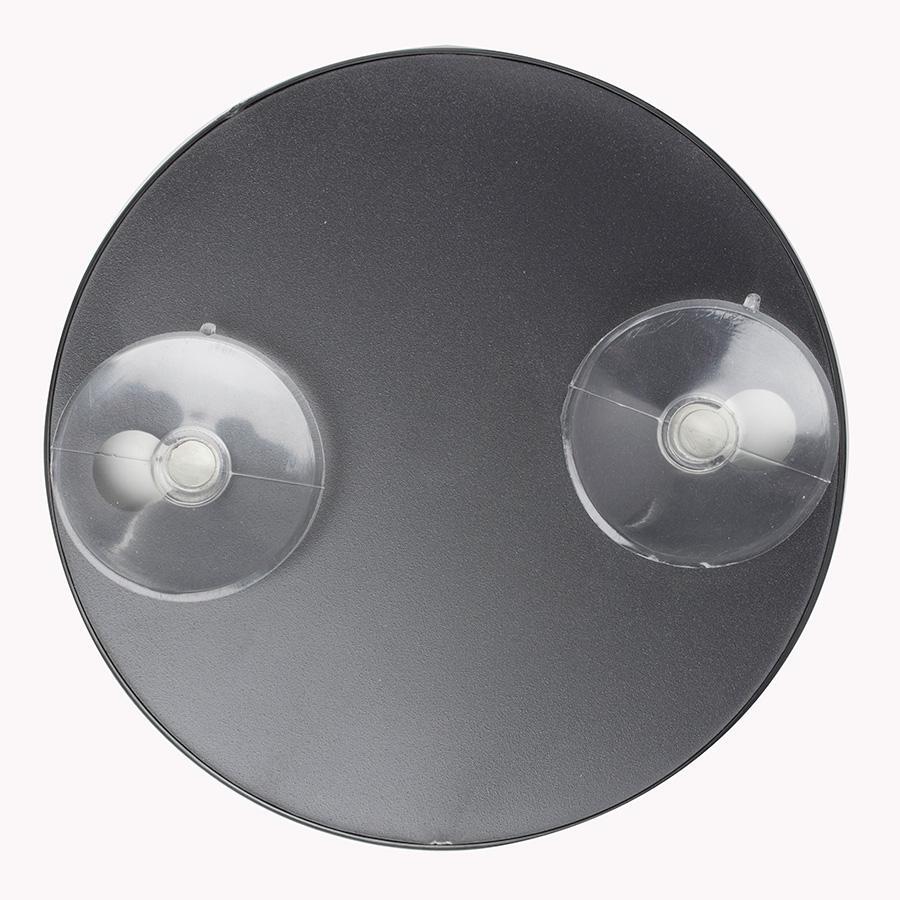 MAGNIFICATION MIRROR WITH SUCTION CUPS Attached to window for Shaving & Makeup