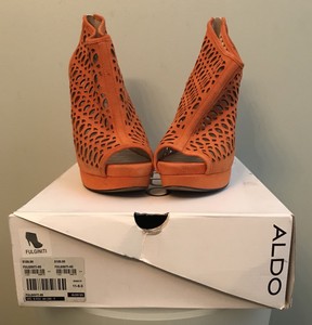 aldo orange heels