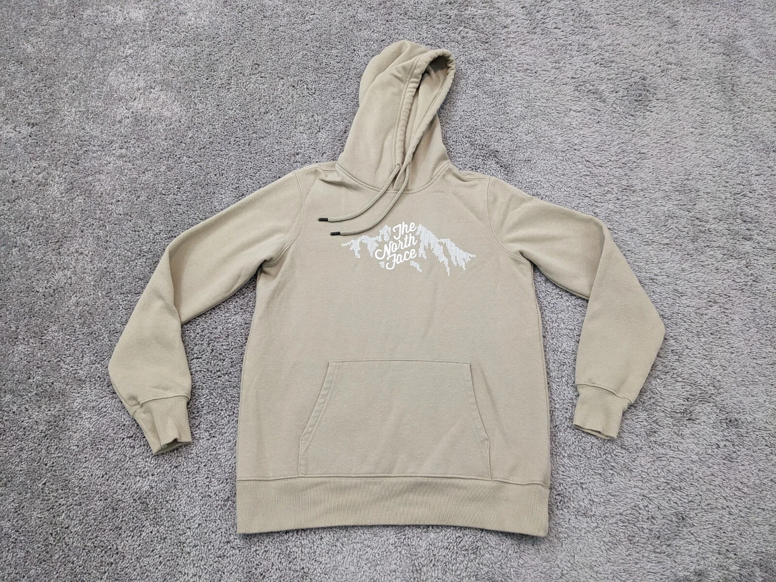 The North Face Women's Small Pullover Hoodie Sweatshirt Tan Beige Fleece