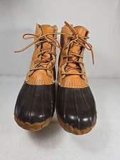 Vintage LL BEAN Womens Size 7 Maine Hunting Shoe Boots Made in USA 5 Eyelets