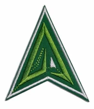 The Green Arrow Archer Arrow 3 1/2" Tall Embroidered Iron on Patch