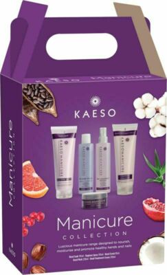 Kaeso MANIKÜRE Hand GESCHENKSET - Einweichen Spray Peeling Maske Creme - KIT 