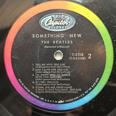 The Beatles Something New 1964 First Press LP Capitol Stereo ST