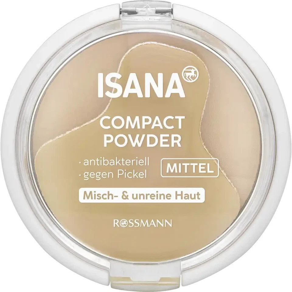 6 x 9 g | Isana Compact Powder mittel gegen Pickel antibakteriell Vegan - Bild 2 von 3