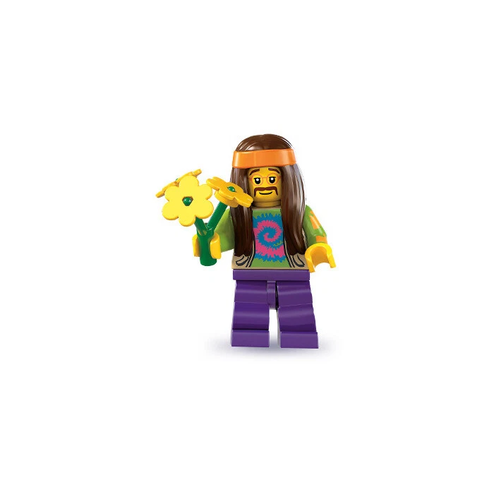 Lego Series 7 minifiguras colecionáveis 8831 - Hippie (SELADO)