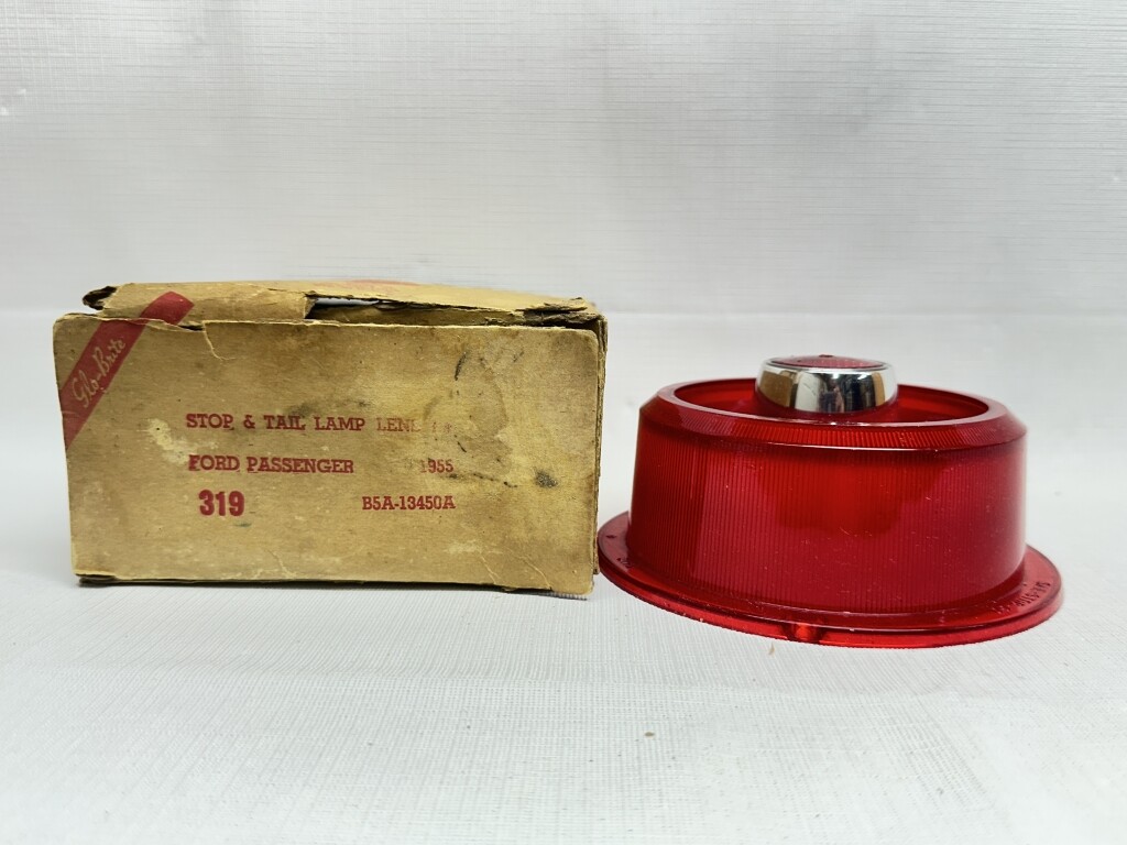 1955 Ford Pass & Station Wagon NORS Tail Light Lamp Lens B5A-13450A