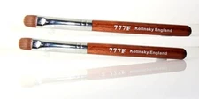 2xManicure & Pedicure French Brush - 777F Red Wood Handle size #14
