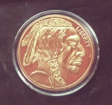 Buffalo Nickel Plated Fantasy Tribute Commemorative Coin (#LB-104)