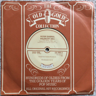PETER GABRIEL Spiele ohne Grenzen / Solsbury Hill. Altes Gold 7'' Schallplatte 1982