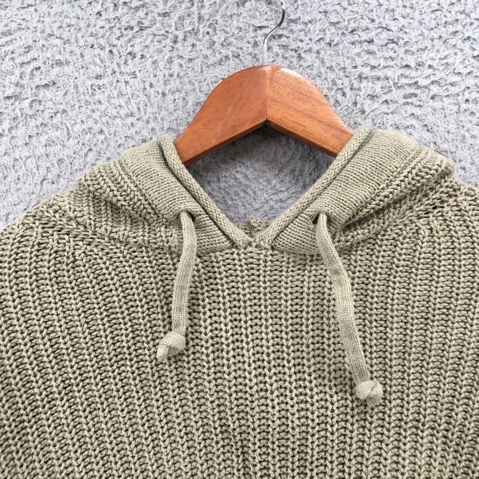 Suéter Victorias Secret ROSA Mujer S Verde Recortado Tejido Sudadera con Capucha Manga Larga Foto 3 de 4