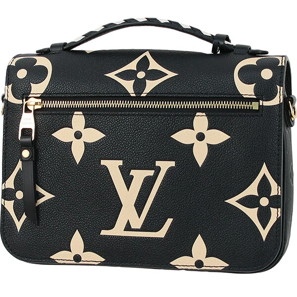 Louis Vuitton Limited Edition Crafty Monogram Pochette Metis in Black  Crossbody