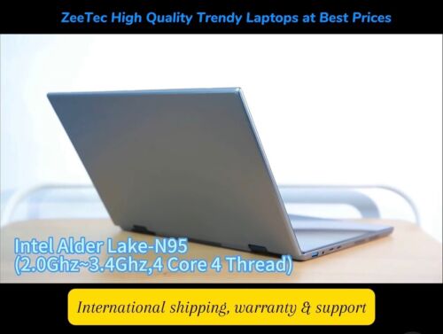 ZeeTec 14" DUAL SCREEN LAPTOP COMPUTER 360 Degrees Flip Intel N95 16GB 512GB SSD - Picture 18 of 18