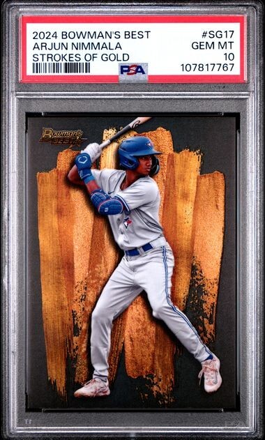 2024 BOWMAN'S BEST STROKES OF GOLD #SG17 ARJUN NIMMALA PSA 10 🔥POP 3🔥