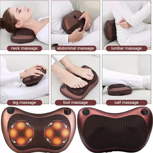 Shiatsu Shoulder Neck and Back Massager Pillow with Heat Deep Kneading Cushion - Picture 19 of 24
