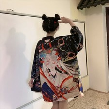 Femme Kimono Manteau Unisexe Rétro Haori Cardigan Japonais Yukata Hauts