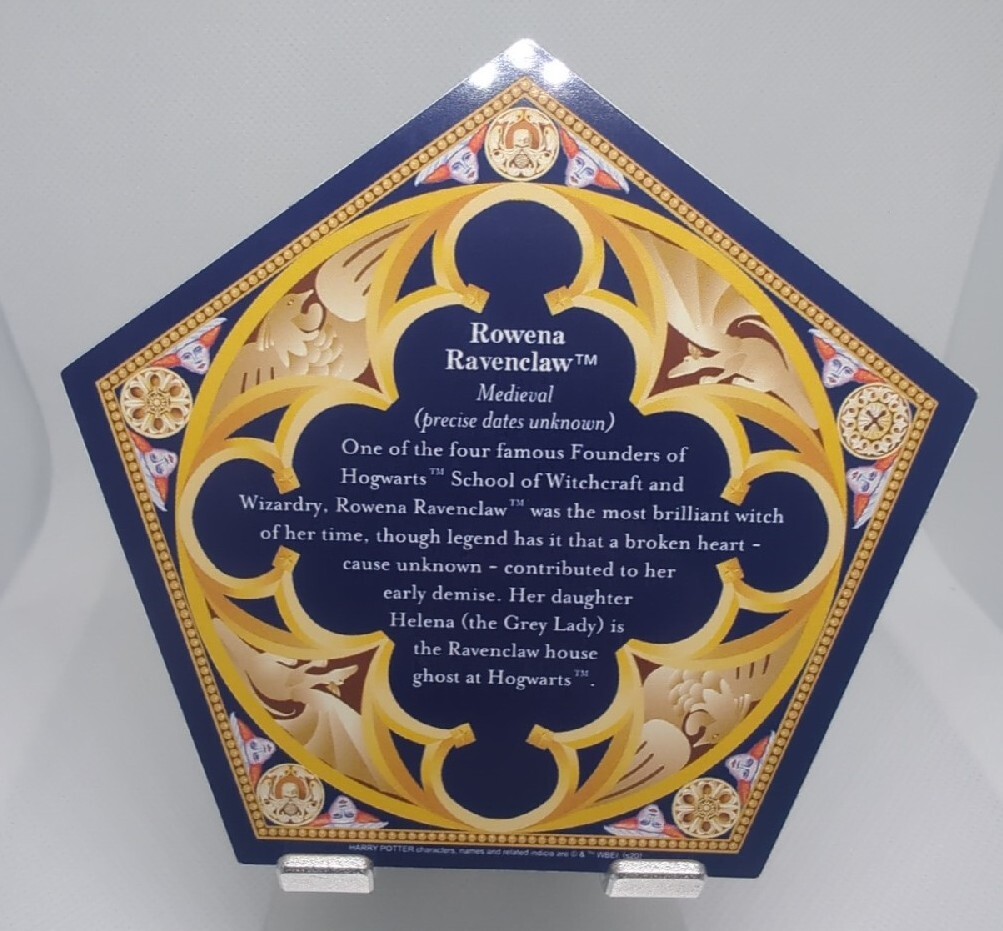 Universal Studios Harry Potter Chocolate Frog ROWENA RAVENCLAW 3D