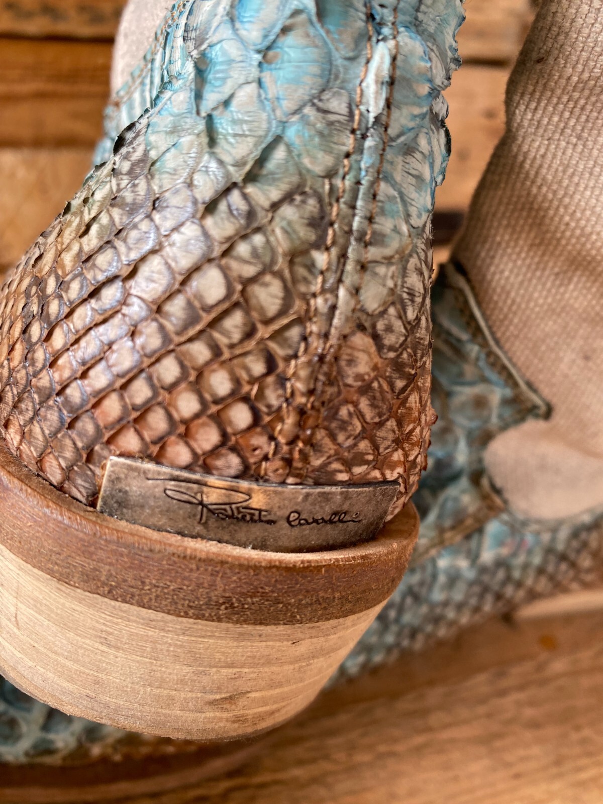 Roberto cavali western cowboys python  exotic, sn… - image 16