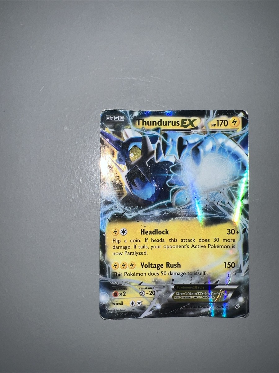 Thundurus EX (26/108) XY: Roaring Skies - Holo - Ultra Rare [NM] Pokmon TCG