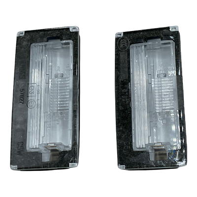 Genuine MINI Cooper License Plate Light Lens Pair R50 R52 R53 OEM