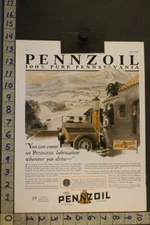 1929 AUTO OIL COMPANIES PENNZOIL PENNSYLVANIA GAS STATION GLASS TOP PUMP AD SU37