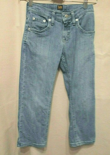 8 in Kids Sizes Reg. Denim Jeans Light Wash by Lee 24 Waist Adjust. 21 inseam