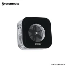 Barrow SLFV2-RGB G1/4" Water Flow Meter Indicator with aRGB LED, Black