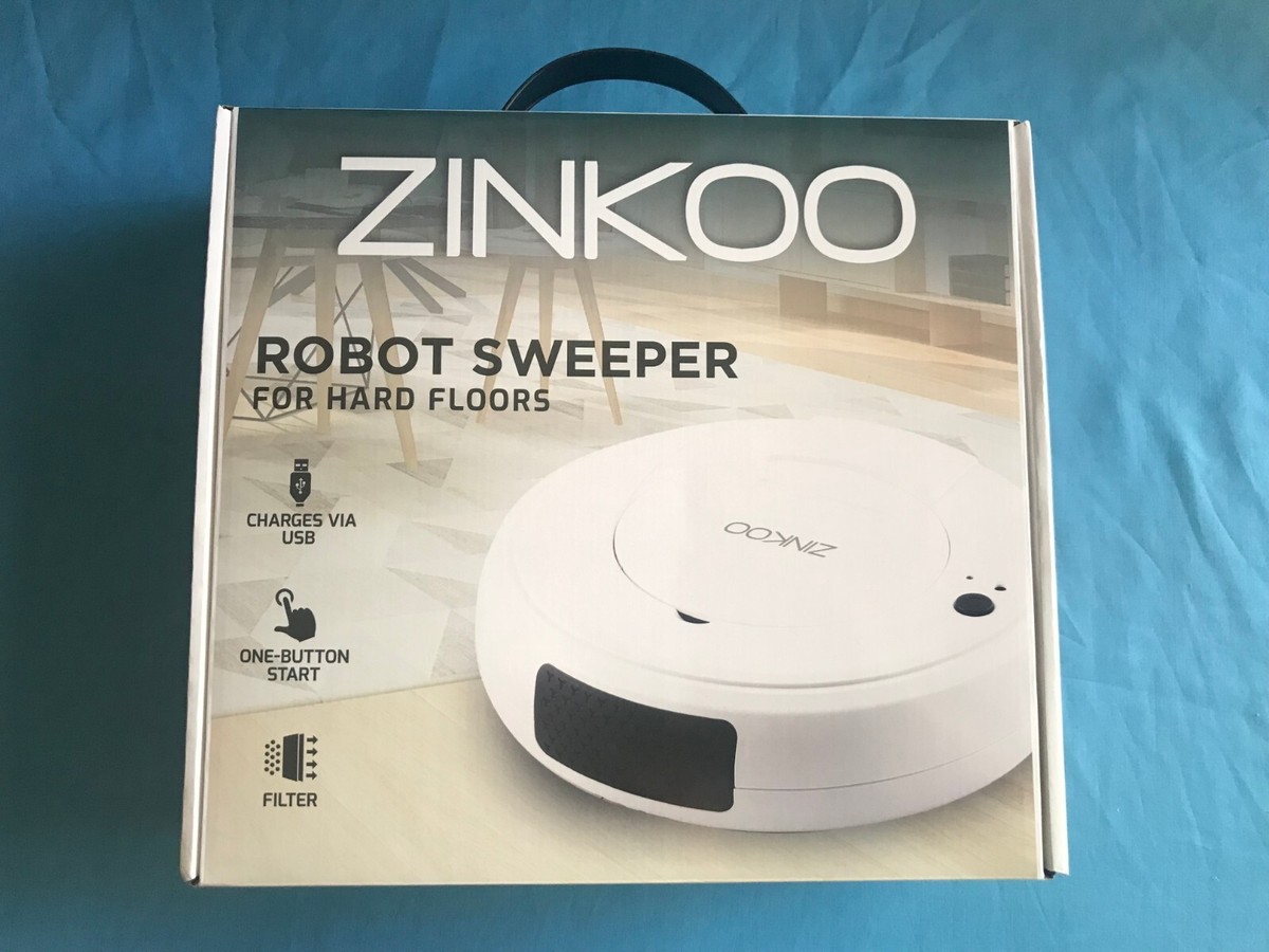 New Zinkoo Rechargeable Robot Sweeper SR1010W for Hard Floor