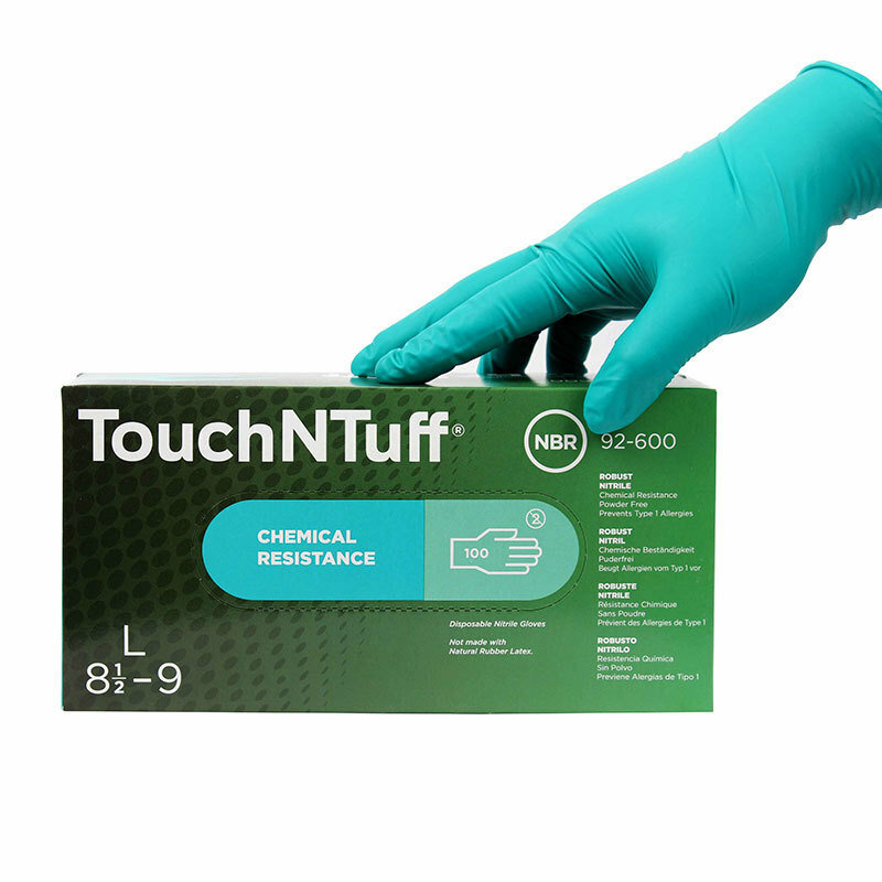 Ansell TouchNTuff Nitrile Gloves LARGE **2 BOXES FOR £22.00