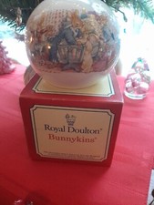 Royal Doulton Bunnykins  Money Ball Bank NIB Babies Christening Piggybank 1994