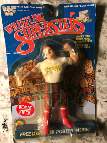 ROWDY RODDY PIPER LJN WWF NOC (BUBBLE HAS DENTS) ...