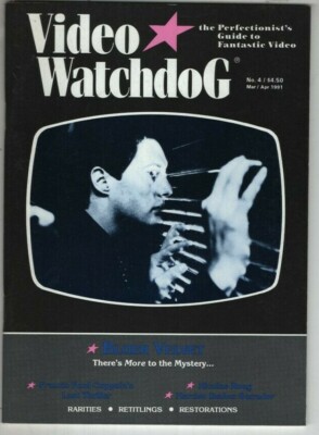 Video Watchdog Mag Bluer Velvet Francis Coppola No.4 Mar/Apr 1991 011122nonr