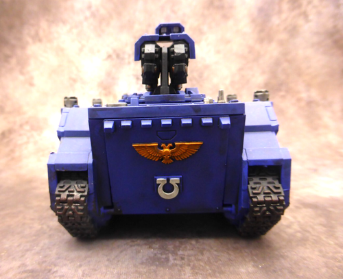Warhammer 40k Space Marines Ultramarines Razorback Lascannon Well Painted - Picture 4 of 5
