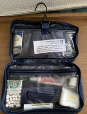 Continental Airlines Business First Class Travel Amenity Kit Vintage New Sealed