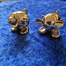 Virgin Atlantic Upper Class Gold Orville i Wilbur Wytrząsacze soli i pieprzu