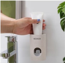 Automatic Toothpaste Dispenser Wall Mount Self Adhesive, Easy Clean 1PC
