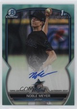 2023 Bowman Draft Chrome Prospect Aqua Lava Refractor /199 Noble Meyer Auto 0w3