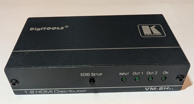 Kramer VM-2Hxl DigiTOOLS 1:2 HDMI Distribution Amplifier Splitter w/ 5V Power