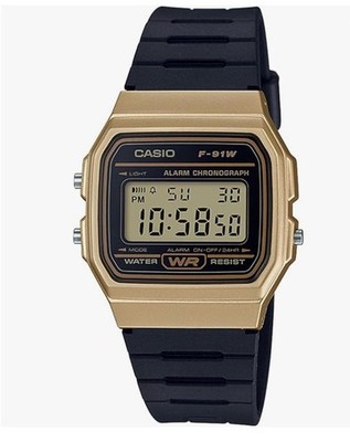 CASIO F91W Gold Japan Exclusive Limited Digital Watch Vintage Retro WR Resin Str